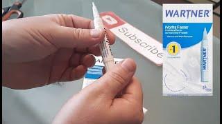 WARTNER Wart Verruca PEN: Review & Instructions (How to Remove Warts Quickly Hands Feet TCA Product)