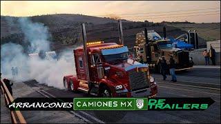 ¡Arrancones de trailers! (Vídeo completo) Camiones Mx