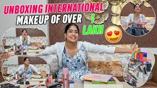 Unbox international makeup worth more than a lakh with me 