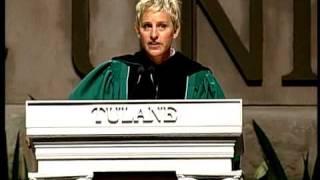 Ellen at Tulane Commencement 2009