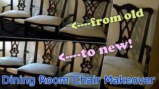 No Sew Dining Room Chair Covers Easy! Easy Upholstery Chairs