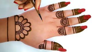 Easy Stylish Mehndi Designs | Simple back Mehndi design | Mehnadi ka design | Mehandi design