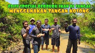 TANGAN DEWA BERBURU IKAN NILA DI SUNGAI CIBEREUM WOOW HOKI JUGA TANGAN KANG ACE WEL DAN KAWAN KAWAN