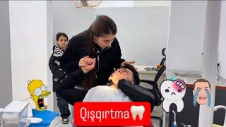 ŞƏHRİYARA QIŞQIRTMA | STAMATOLOQ KRESLOSUNDAN QAÇDI 