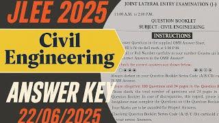 JLEE 2025 Civil Engineering Unofficial Answer Key