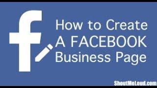 How to create a facebook page 2018