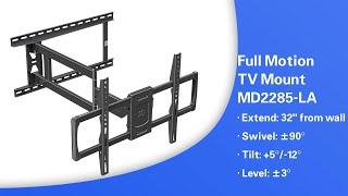 How to Install Mounting Dream Full Motion Long Arm TV Mount MD2285-LA