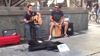 The Black Keys-Lonely Boy (acoustic busking cover) by L.A. Woods