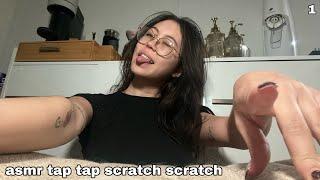 ASMR Upclose Fast Aggressive Table and Fabric Tapping, Scratching, and Hand Movements (lofi)