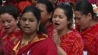 Rudram chanting by 12000 people-Highest energy ever recored by scientist(From Sathya Sai Unit)