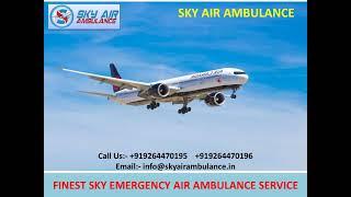 Life Support Air Ambulance Service in Shimla and Sri Nagar