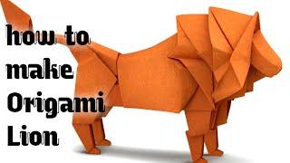 Lion Origami-How To Make Lion Origami