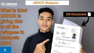 What's on Your UNHCR Malaysia Appointment Card?