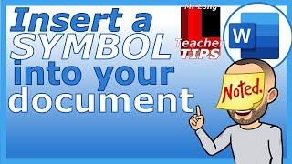 Insert a symbol into your document