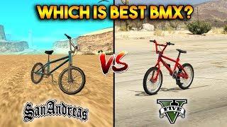 GTA 5 BMX VS GTA SAN ANDREAS BMX : WHICH IS BEST?