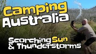 Scorching Hot Solo Camp | Thunderstorms at Night