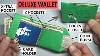 Make your Own Paper Wallet  with Just One Sheet of Printer Paper!  in 5-minutes! Easy Origami