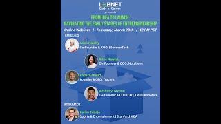 LebNet Early In Career Presents a Webinar on Entrepreneurship: From Idea to Startup