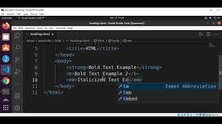 HTML Bold, Italic, and Underline tags