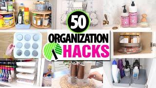 50 *BEST* Dollar Tree Organization HACKS!  EASY ways to get organized in 2024!