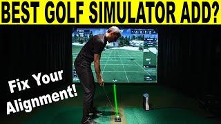 Best Golf Simulator Add On Yet? PuttAIM Laser Home Golf Simulator Integration!