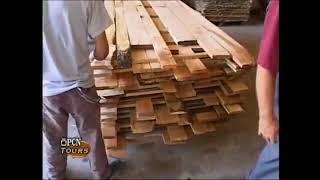 Stacking and Drying Lumber Process at George's Furniture - PCN Tours