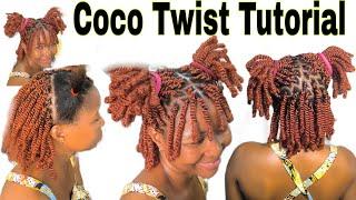 Trending COCO TWIST Hairstyle Tutorial With Kinky Hair #tutorial #twist