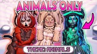 ONLY Being an *ANIMAL* For *EVERY THEME* in DRESS TO IMPRESS!! (Roblox)