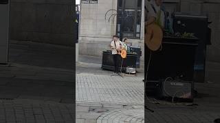 Street music in Aberdeen,Scotland