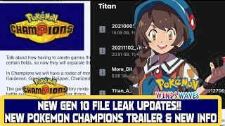 NEW GEN 10 FILE LEAK UPDATES!! NEW POKEMON CHAMPIONS TRAILER & GAME INFO!! | Pokemon Rumour