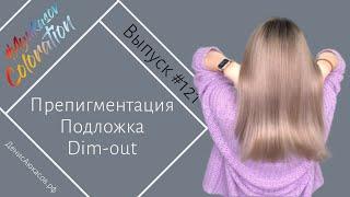 #AyukasovColoration #121 Препигментация Подложка Окрашивание в технике Dim-Out