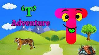 Letter 'T' Adventure  Song | Delightful Adventure letter 'T'  Song | Kid's Song @Kidsjourney