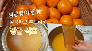 전통발효식초 - 9/ 귤식초만들기/깔끔하고 상큼하게 풍부한 맛과 향 그대로 귤식초 /