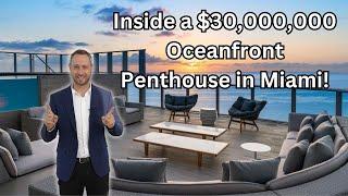 Inside a $30,000,000 Oceanfront Penthouse in Miami (Sunny Isles)