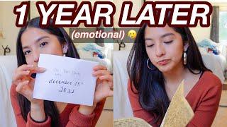 reading my "letter to my future self" | *emotional*