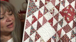 FlossTube #38 Stitching, Meet a Quilty Friend, Her Studio Tour, and a New Cross Stitcher