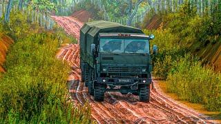 KamAZ 43101 Army Truck Mod ETS2 v1.43 | Mapa Eldorado Pro | [G29 Gameplay]
