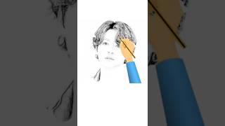 Sketch Drawing BTS Jungkook #bts #btsshorts #viral #shorts #btssongs