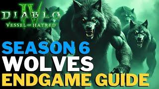 Diablo 4 - WOLVES Endgame Druid Build Guide! The Pack is Back // Season 6