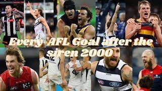 Every AFL goal after the siren since 2000