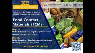 Webinar on FCMs - Day 1: Overview of Major Regulatory Management Approaches (USA and EU)