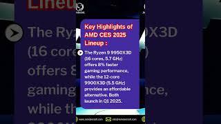  AMD CES 2025 Lineup: From Gaming Handhelds to AI-Powered PCs  #amd #ces2025 #gamingpc