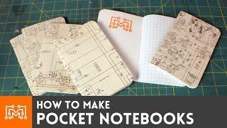 Pocket notebooks // How-To | I Like To Make Stuff