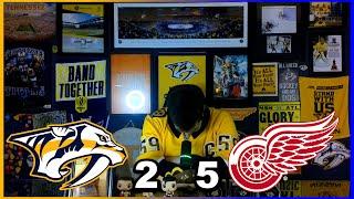 Predators fan reacts to Red Wings game (Game 5) 10/19/24