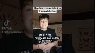 How hate comments look to Therians & Furries #therian #furry #therianthropy #quadrobics #alterhuman