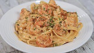 Creamy Shrimp Fettuccine Alfredo Recipe