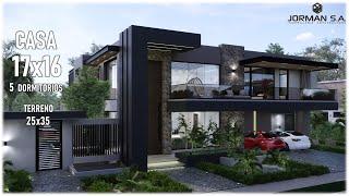 House Design | Modern House Design | 17x16m 2 Storey | 5 Bedrooms