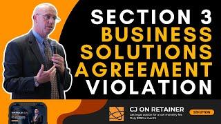 Amazon Seller Account Suspension: Section 3 Business Solutions Agreement Violation