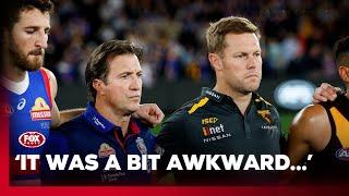 'They actually seated me next to Bevo' - Coaches show their lighter side at AFL Awards I Fox Footy