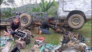 Genius Girl Saves Car That Fell Out of Canyon / Engine Restoration and Repair / Part 2 / La Tiểu Nga